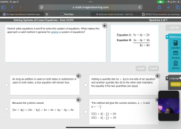 What makes this approach a valid method in general for solving a system of equations?