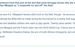 Why does the author describe Kylian Mbappé as “a superstar on and off” the field?