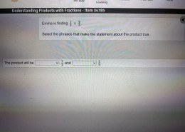 Finding the Product of Fractions  

Emma is finding 7/2 × 2/5.  
Select the phrases that make the statement about the product true.  
The product will be ___ and ___.