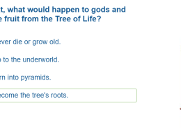 What would happen to gods and pharaohs who ate fruit from the Tree of Life?