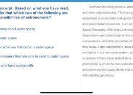 What are two major responsibilities of astronomers based on this excerpt?