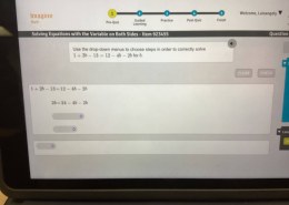 Solving for b in the equation 1 + 2b = 12 – 4b – 2b