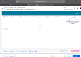 Finding m∠1 and Two Methods to Calculate the Missing Angle Measure of the Triangle