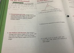 The Relationship Between Interior and Exterior Angles of a Triangle