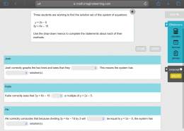 Identifying solution sets of a system of equations