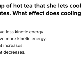 What effect does cooling have on the tea?