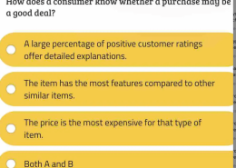 Evaluating a Good Deal for a Purchase How does a consumer know whether a purchase may be a good deal?