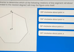 Identifying Self-Mapping Rotations of Line Segment AB about Point A