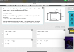 What is the radius of the smaller cylinder if the volume inside the larger cylinder but outside the smaller cylinder is 160π centimeters³?