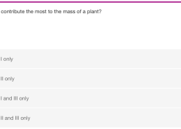 Which one(s) contribute the most to the mass of a plant?