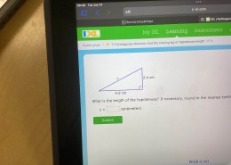 What is the length of the hypotenuse?