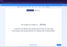 Calculating the Actual Length of a Railway Line from a Map Scale