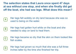 The meaning of “sea legs” in Laura’s experience