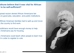 Why did Bethune believe that it was vital for African Americans to be self-sufficient?