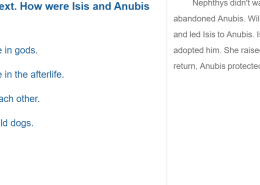 How were Isis and Anubis alike?