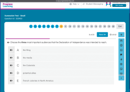 Identifying Key Audiences of the Declaration of Independence  Choose the three most important audiences that the Declaration of Independence was intended to reach.