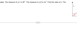 Finding the value of x in terms of angle measures