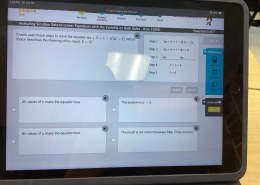 What meaning does the result 5 = 5 have in solving 6x + 5 = 1 + 2(3x + 2) using Charlie’s steps?