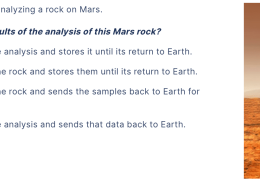 How would scientists know the results of the analysis of this Mars rock?