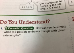 How can you determine when it is possible to draw a triangle with given side lengths?