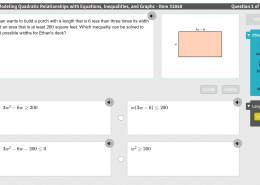 Which inequality can be solved to find possible widths for Ethan’s deck?