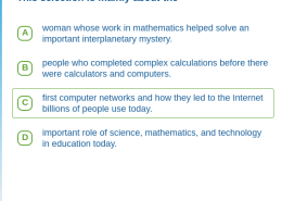 This selection is mainly about the important role of science, mathematics, and technology in education today