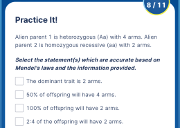 Accuracy based on Mendel’s laws and the information provided.