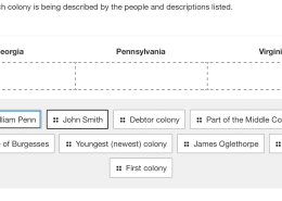 Which colony is being described by the people and descriptions listed?