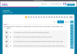 How does the law of conservation of energy apply to the Sun and Earth system?