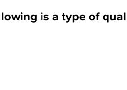 Which of the following is a type of qualitative data?