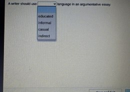 The Importance of Language Style in an Argumentative Essay: educated, informal, casual, indirect