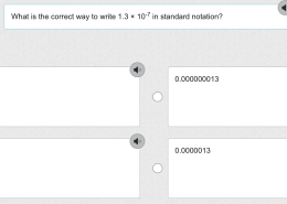 Correct way to write 1.3 × 10⁻⁷ in standard notation