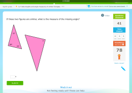 If these two figures are similar, what is the measure of the missing angle?