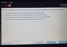 What was the lasting effect of the Roman Catholic Church becoming the official church of the Roman Empire?