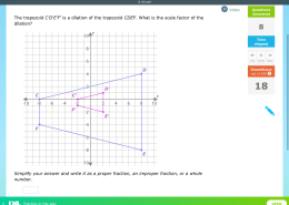 The trapezoid C’D’E’F’ is a dilation of the trapezoid CDEF. What is the scale factor of the dilation?