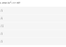 Value of x in the equation 3x² + 4 = 40