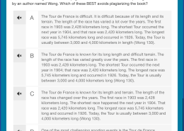 Read the following selection from page 130 of a book about famous sporting events written by an author named Wong. Which of these BEST avoids plagiarizing the book?