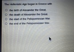 The Beginning of the Hellenistic Age in Greece