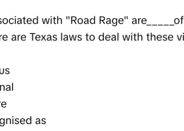 Acts associated with “Road Rage” are_____ offenses, and there are Texas laws to deal with these violent crimes.