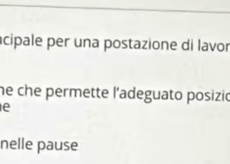 La misura di prevenzione principale per una postazione di lavoro al VDT?