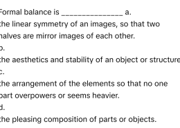 Formal balance is ________________