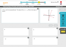 Lines c and d are perpendicular. The slope of line c is -1/3. What is the slope of line d?