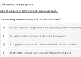 It is possible to overdose on caffeine and can even cause death. What is the most likely reason the author includes this information?