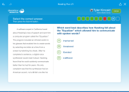 Which word best describes how Hawking felt about the “Equalizer” which allowed him to communicate with spoken words?
