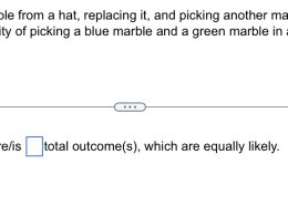 There are/is ____ outcome(s) that include(s) B and G. There are/is ____ total outcome(s), which are equally likely