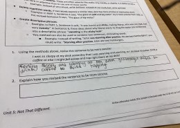 Using the methods above, revise this sentence to be more concise:

I was so sleepy at my desk yesterday that I was yawning and yawning, so I decided I’d better drink a coffee or else I might fall asleep and nap right there at my desk!

Explain how you revised the sentence to be more concise.