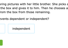 Are these two events dependent or independent?