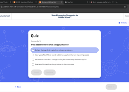 What best describes what a supply chain is?
