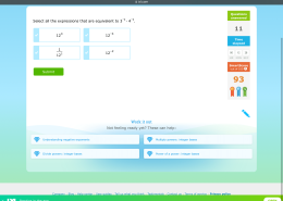 Select all the expressions that are equivalent to 3⁻² · 4⁻²