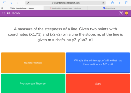 What is the y-intercept of a line that has the equation y = 1/2 x – 6